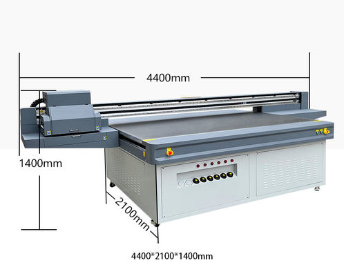 Drukarka UV o dużym formacie 2500 mm / Drukarka UV z płaskim łóżkiem z jasnym CMYK + jasnym kolorem 8 Pass