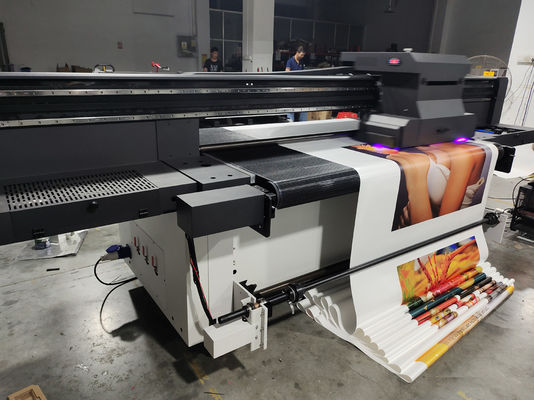 1440 DPI CMYK Białym atramentem UV Roll Printer Z Ethernet / USB Interfejs