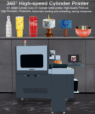 System operacyjny Windows 7/8/10 Cylinder UV Printer dla obiektów o masie 300 kg i wielkości druku 300 mm
